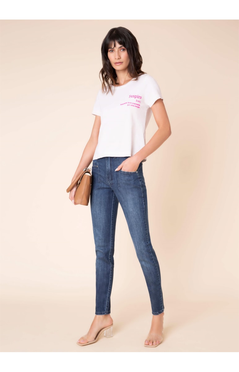 T-Shirt Suspiro Rosa Claro