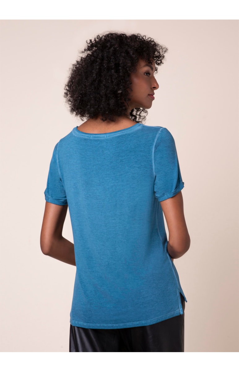 T-Shirt Theory Of Colors Azul Seco