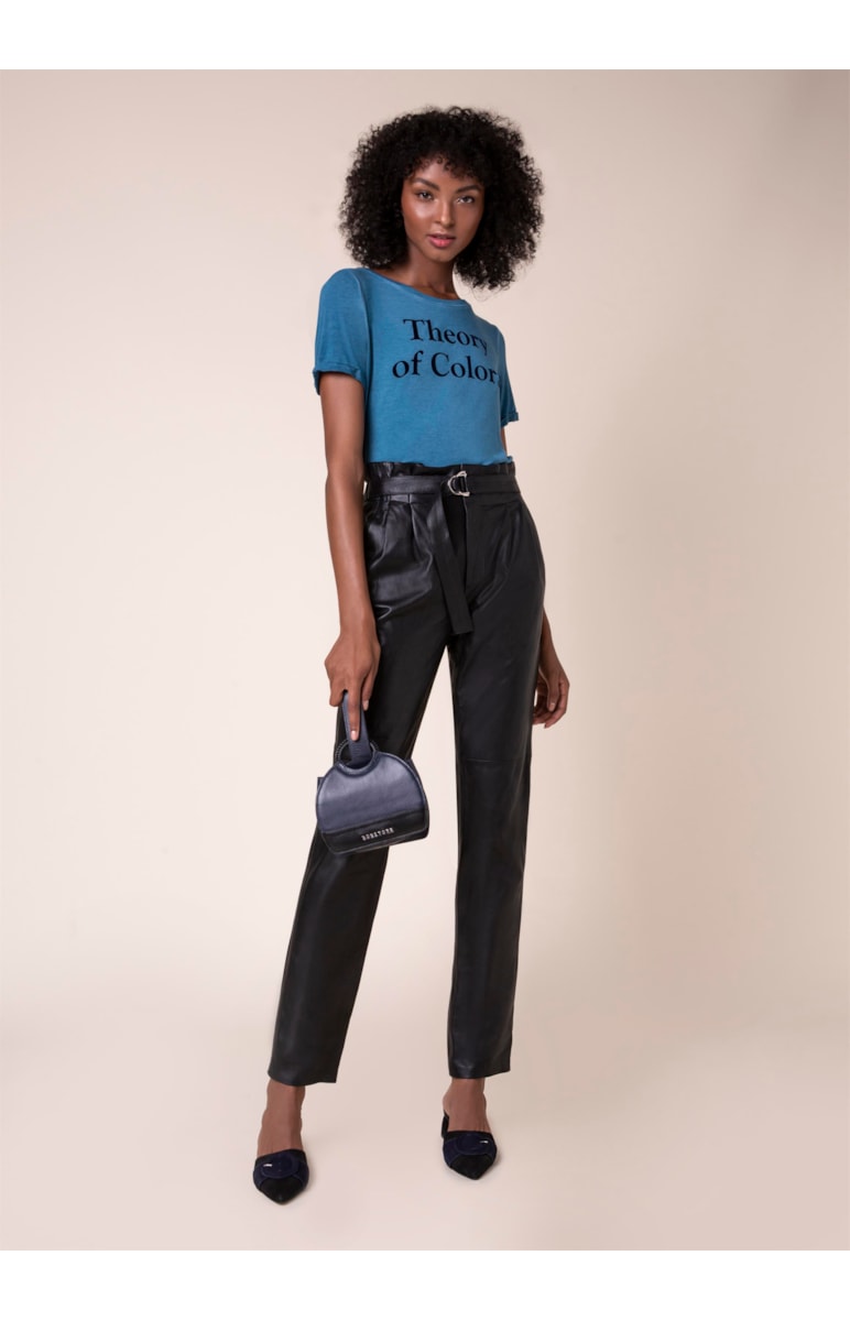 T-Shirt Theory Of Colors Azul Seco