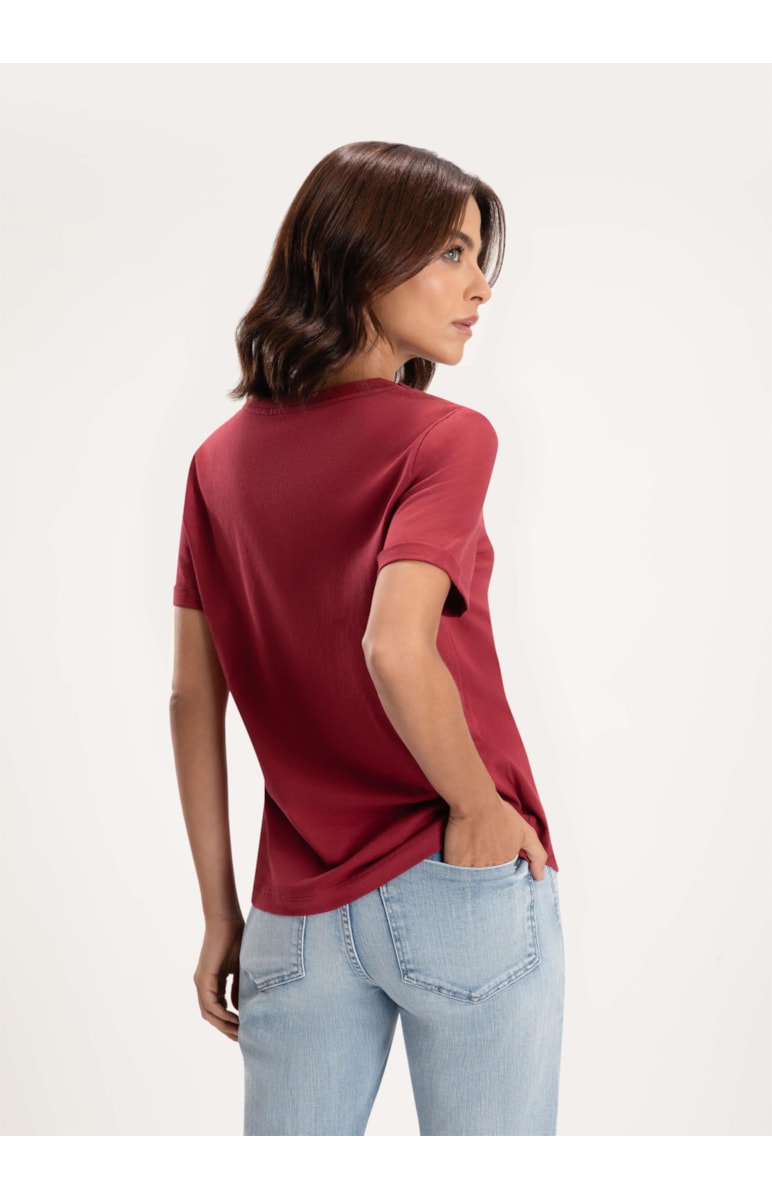 T-Shirt Zebra Bordeaux