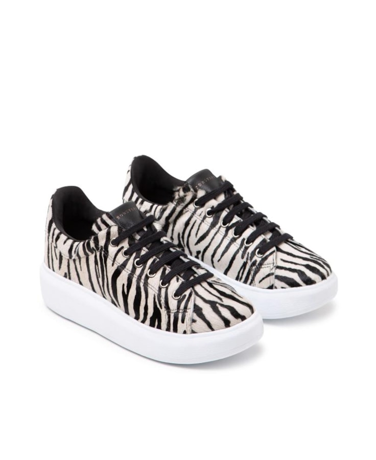 Tênis Zebra Zebra Branco/Preto