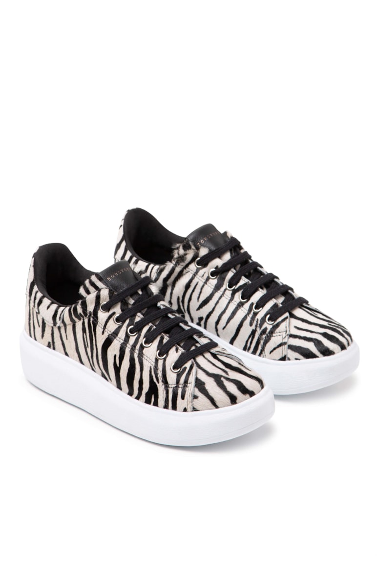 Tênis Zebra Zebra Branco/Preto