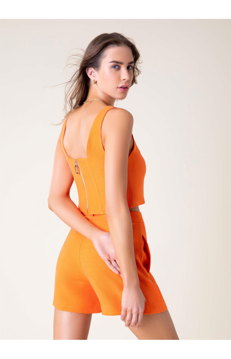 Top Boucle Laranja