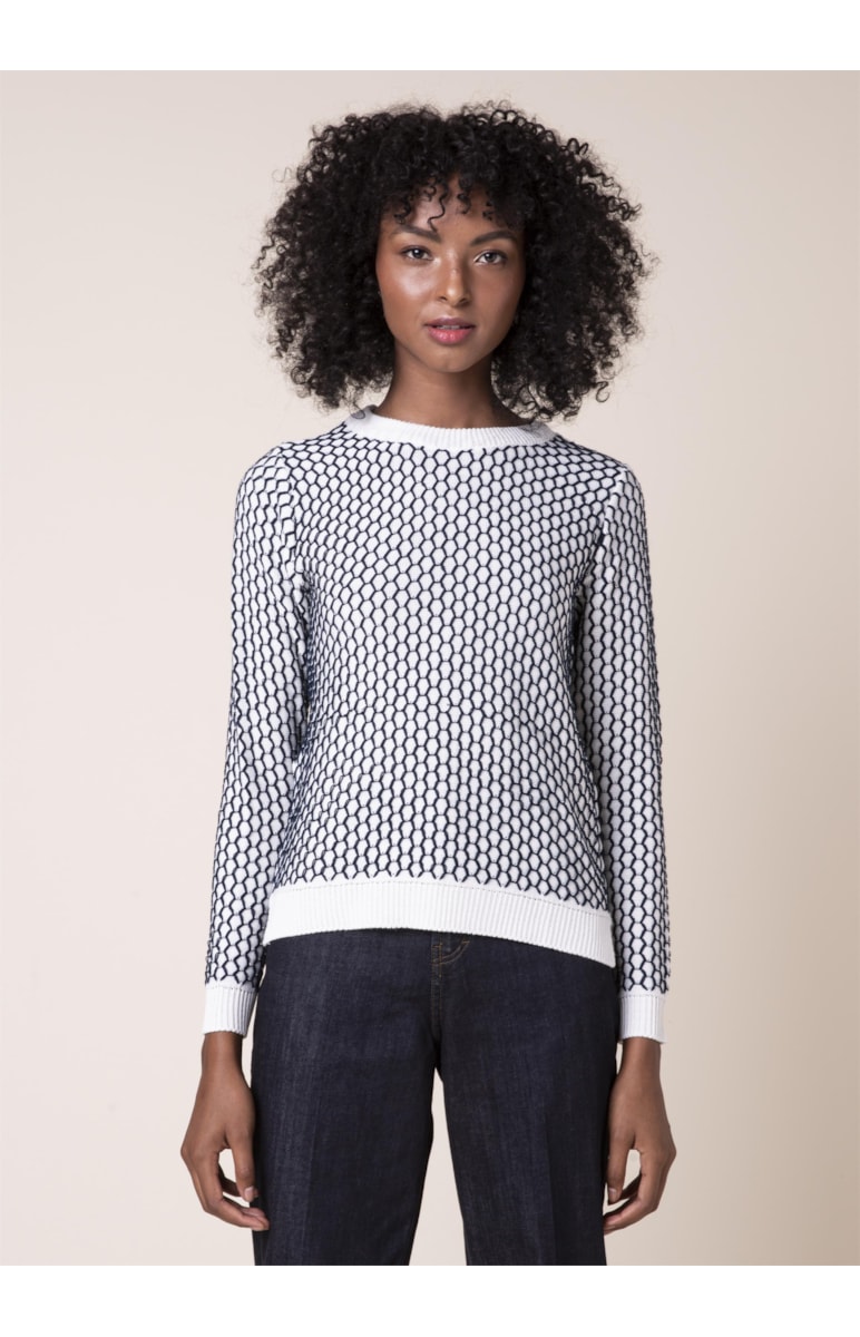 Tricot Colmeia Off White