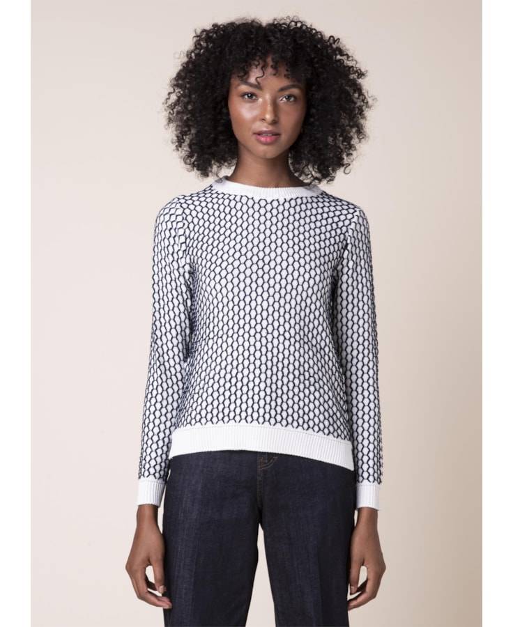Tricot Colmeia Off White