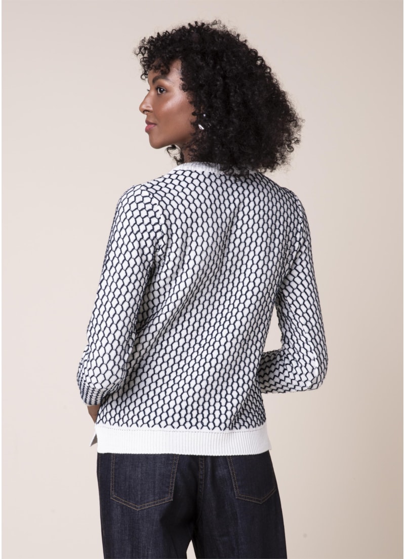 Tricot Colmeia Off White