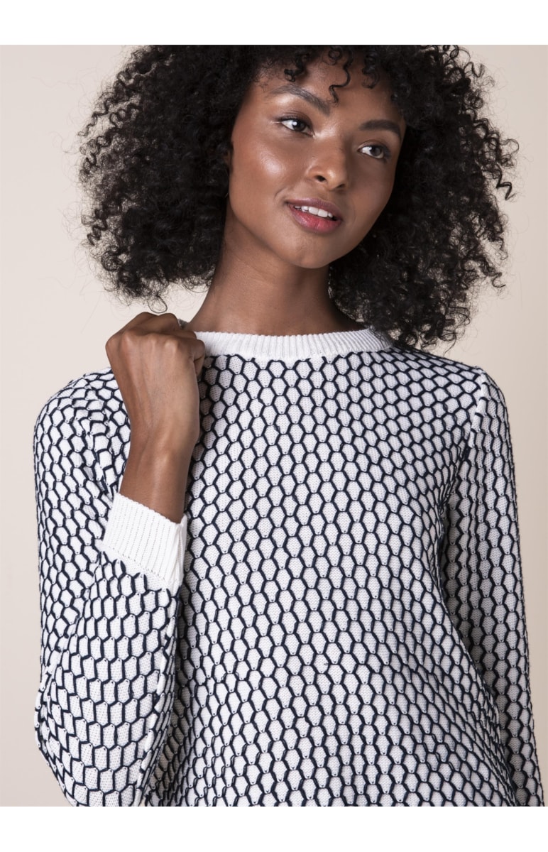 Tricot Colmeia Off White