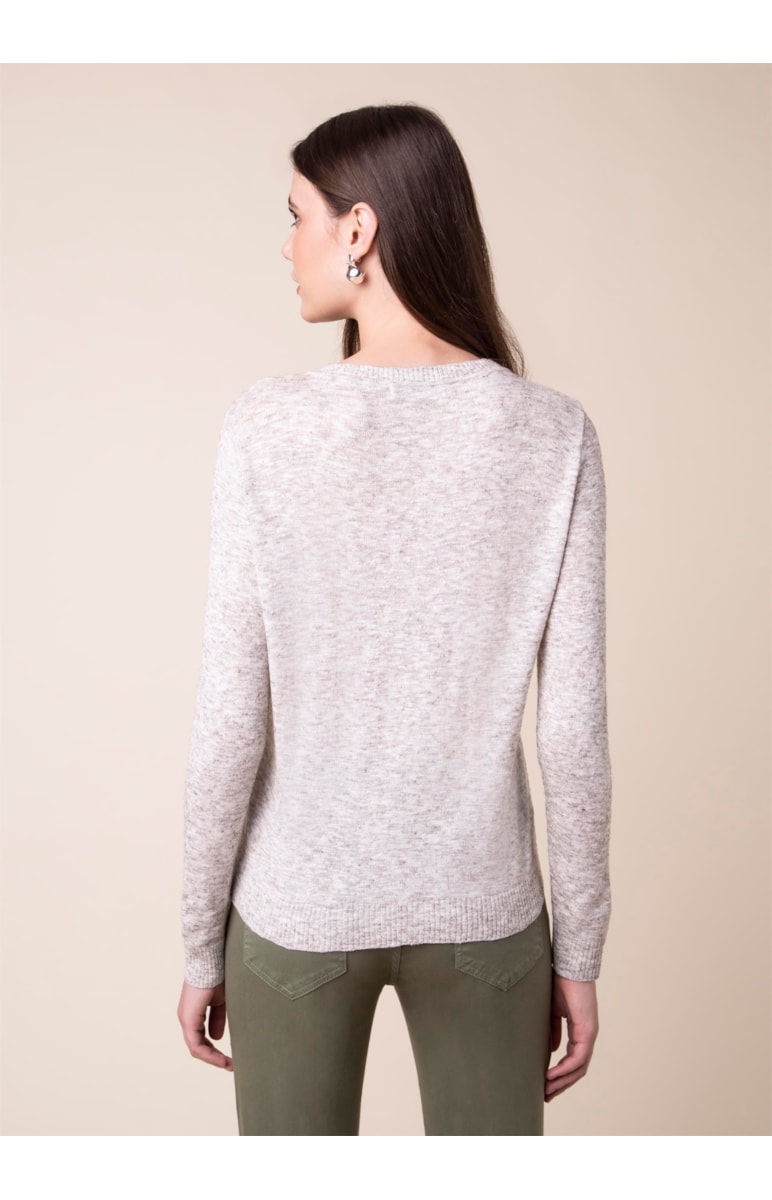 Tricot Coraçôes Areia