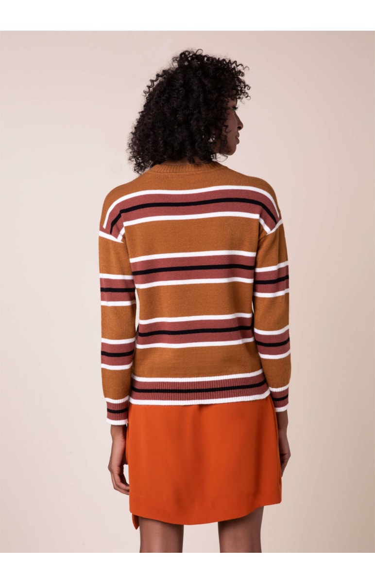 Tricot Listras Caramelo