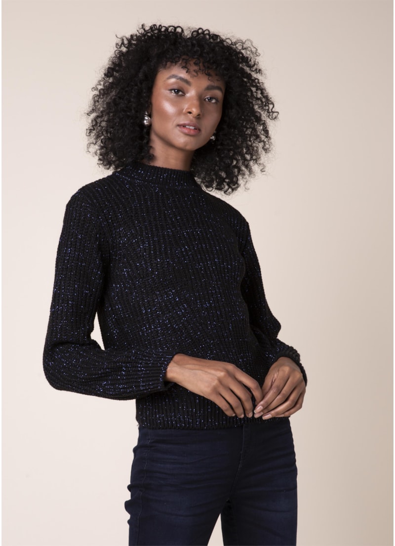 Tricot Lurex Preto