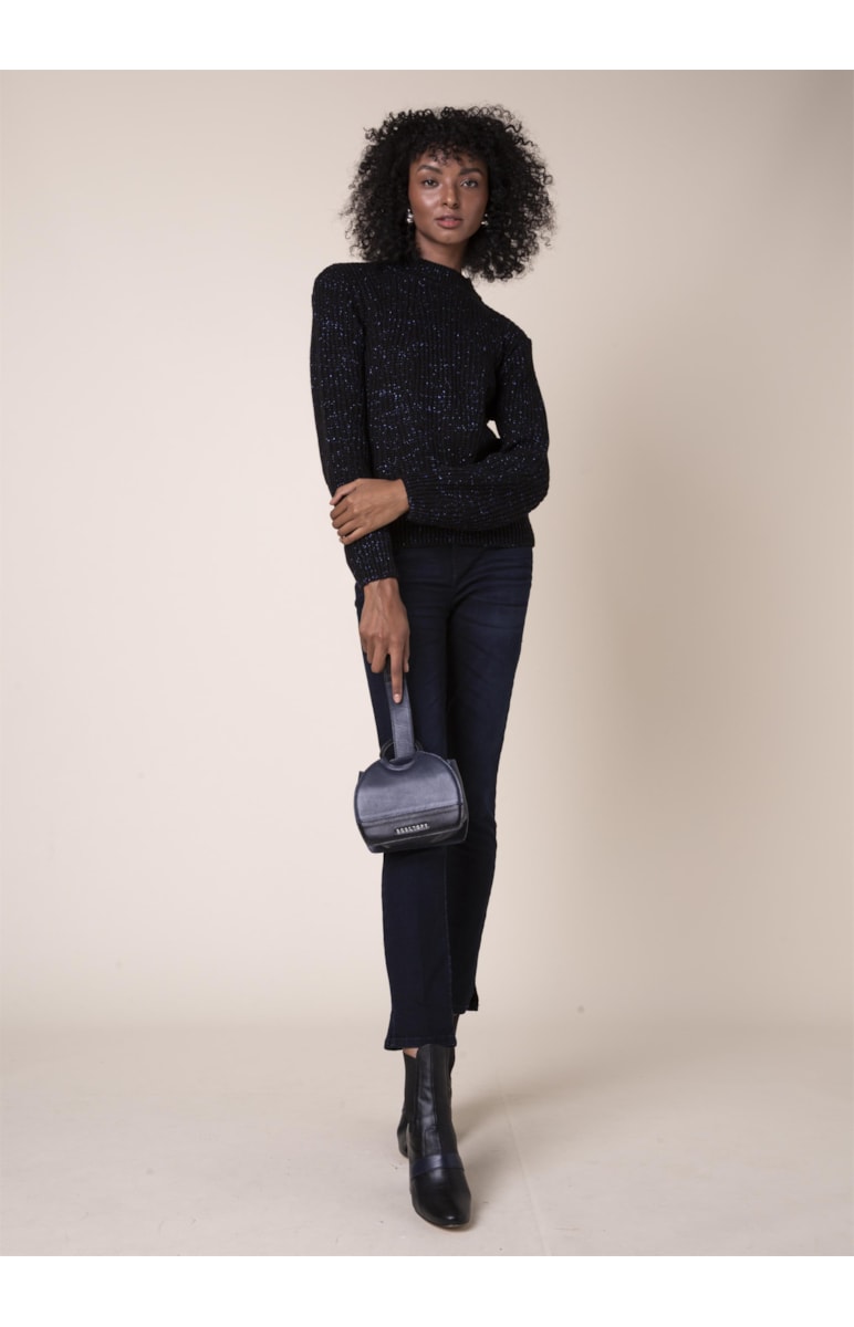 Tricot Lurex Preto