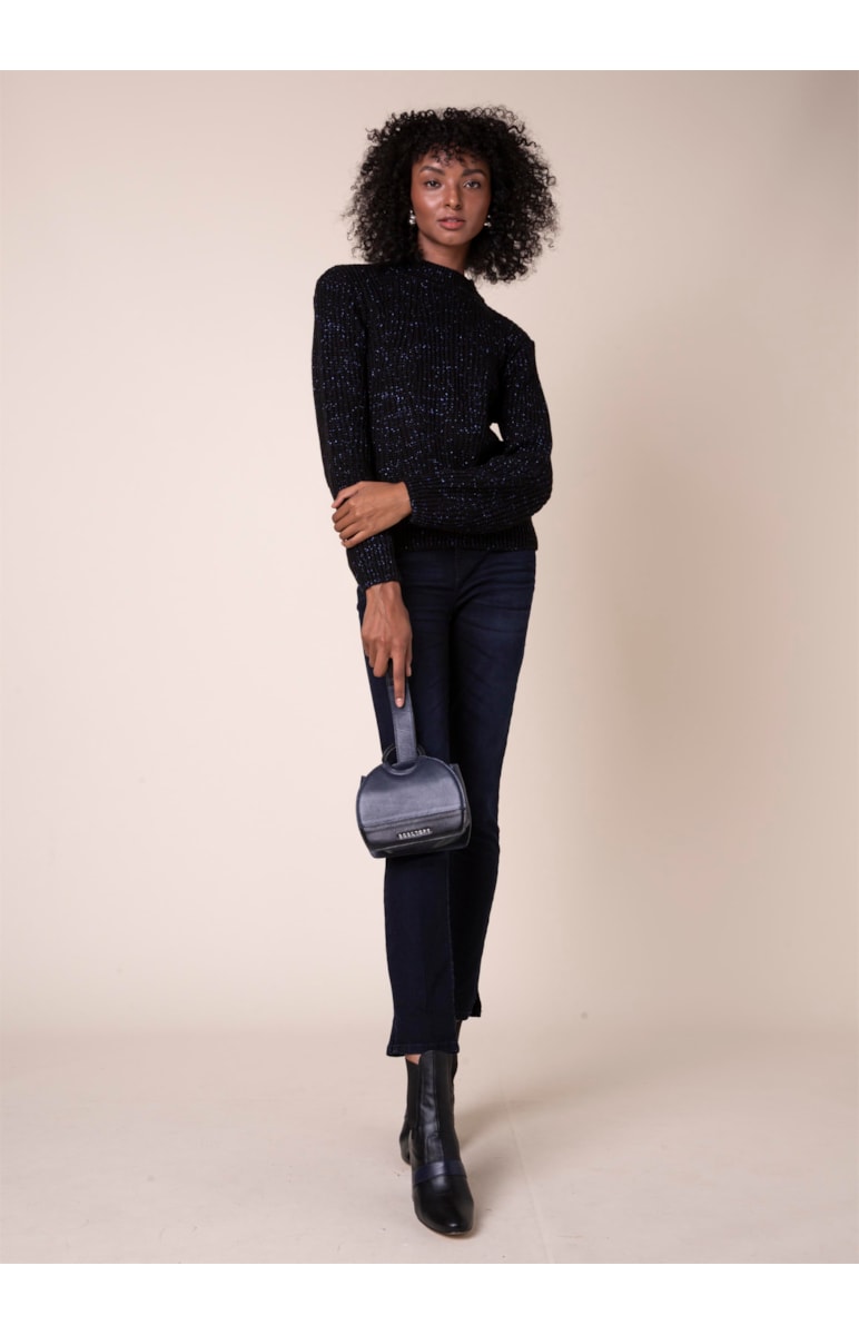 Tricot Lurex Preto