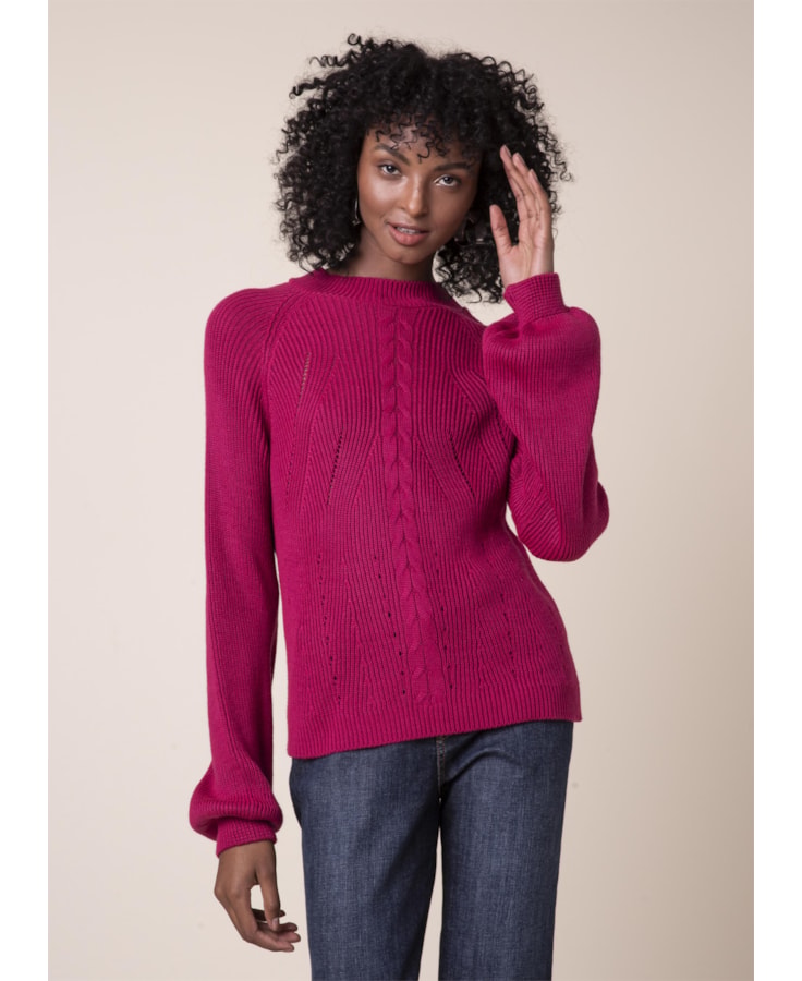 Tricot Manga Bufante Pink