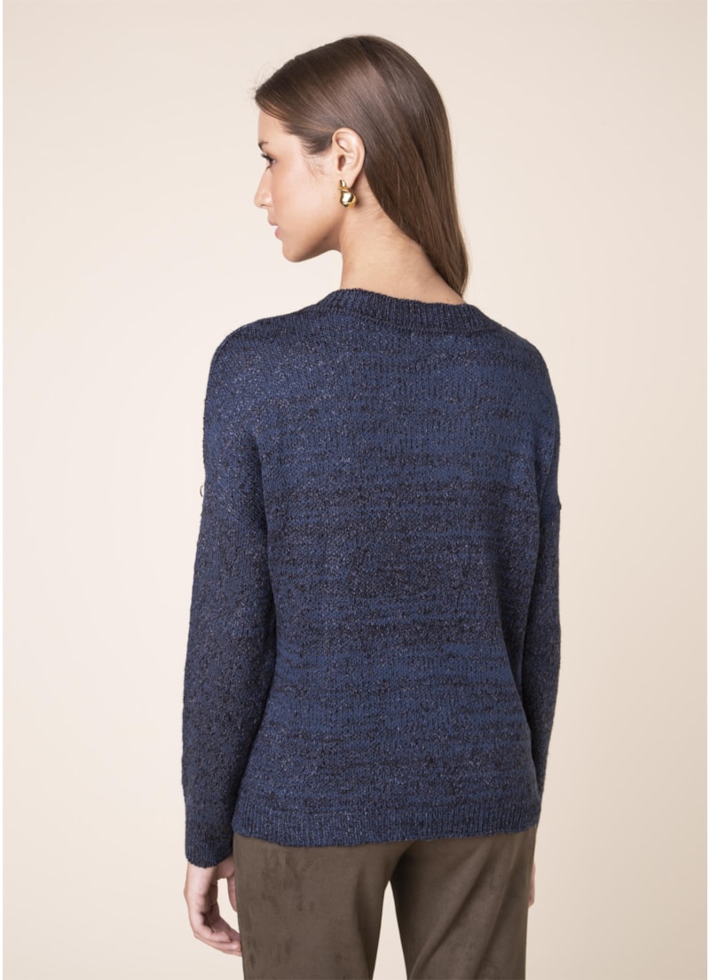 Tricot Mesclado Petroleo