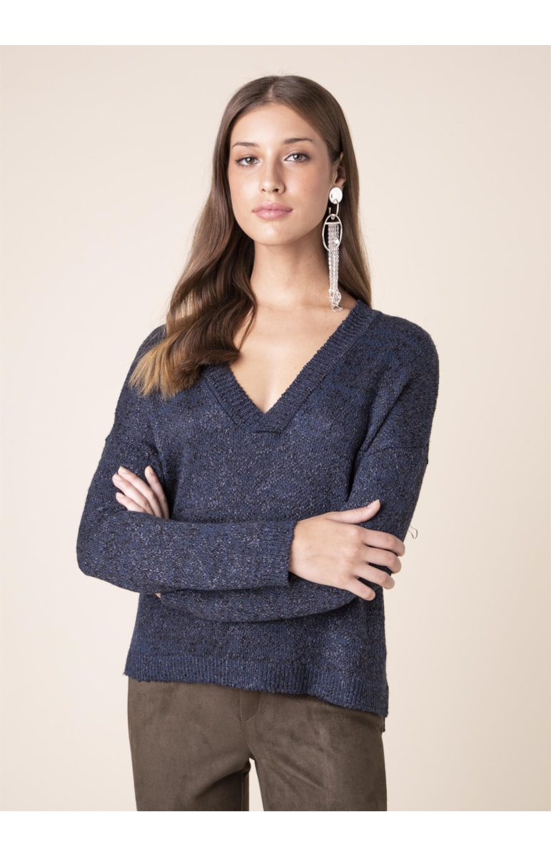Tricot Mesclado Petroleo