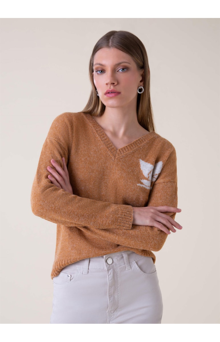 Tricot Orquídea Camel