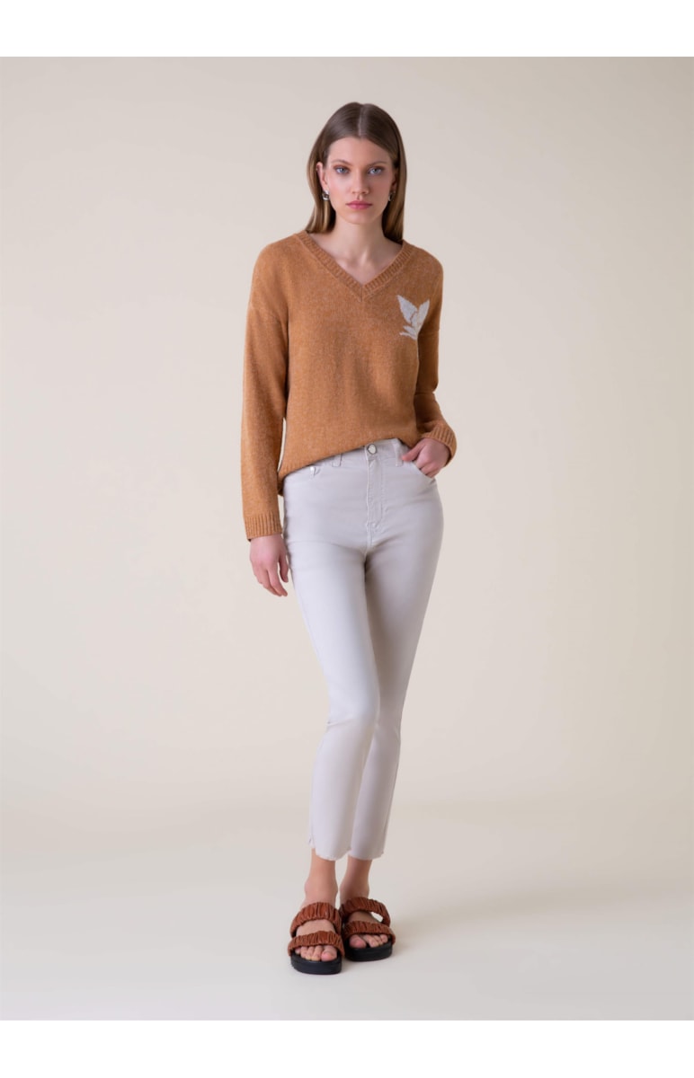 Tricot Orquídea Camel