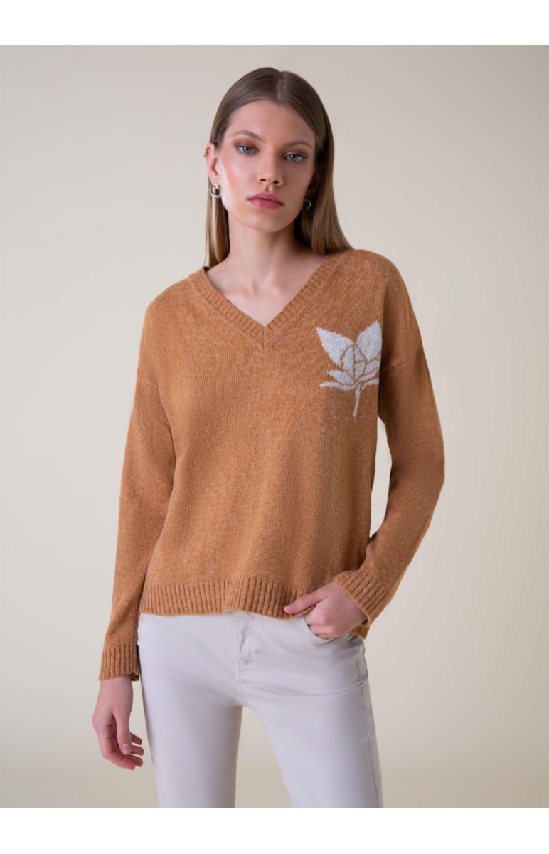 Tricot Orquídea Camel