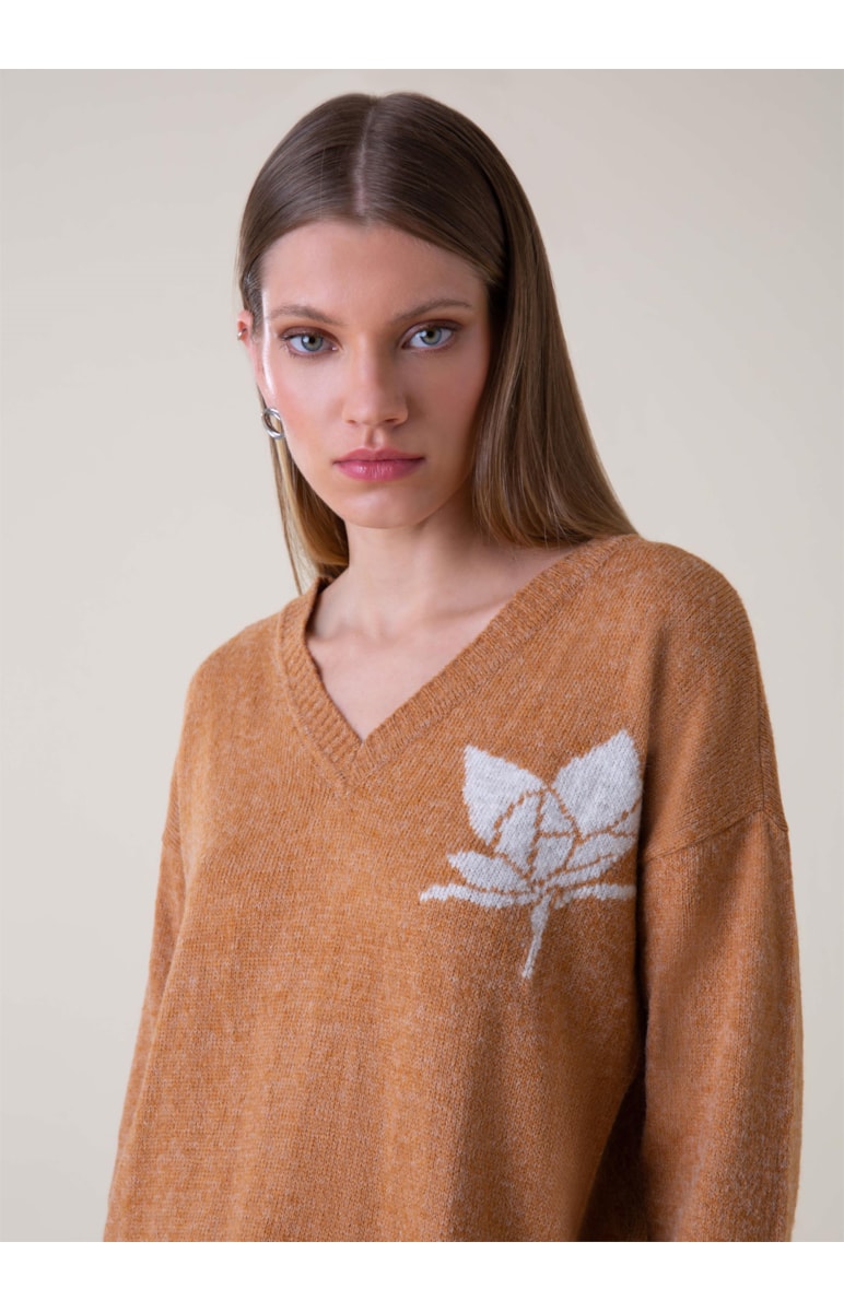 Tricot Orquídea Camel