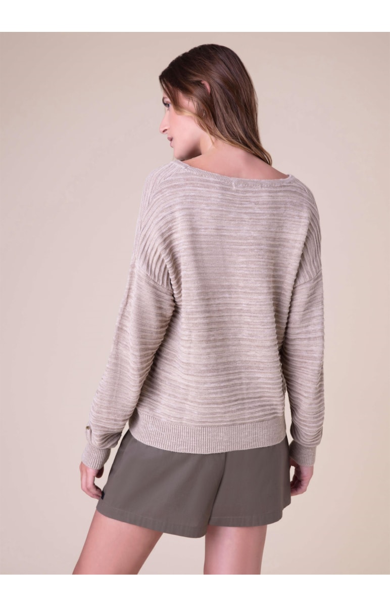 Tricot Ponto Flamê Natural