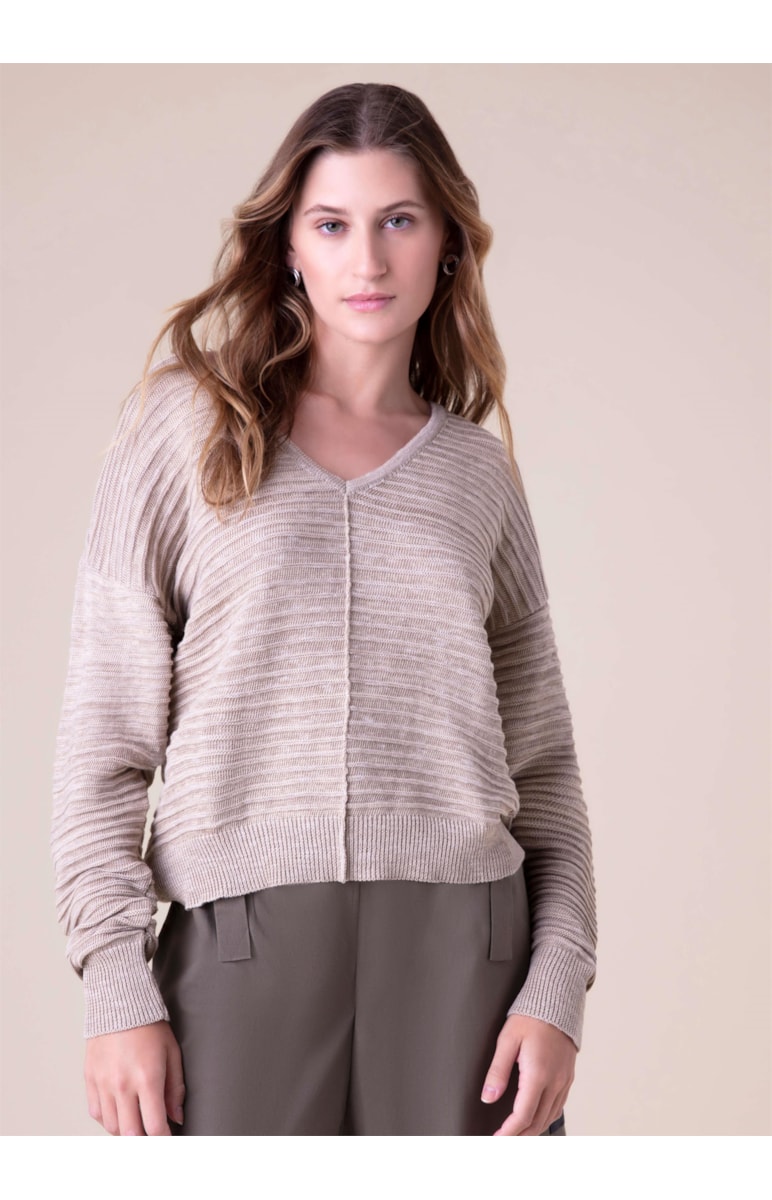 Tricot Ponto Flamê Natural