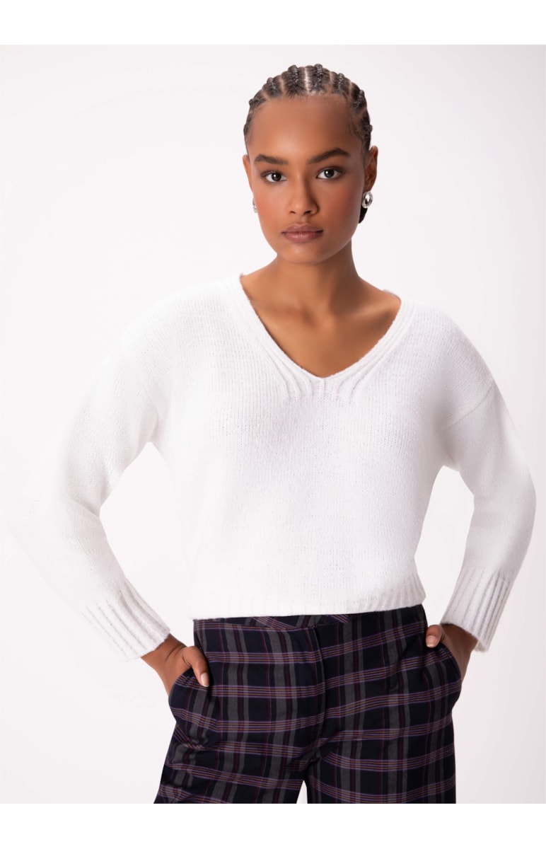Tricot Pull Basic Branco