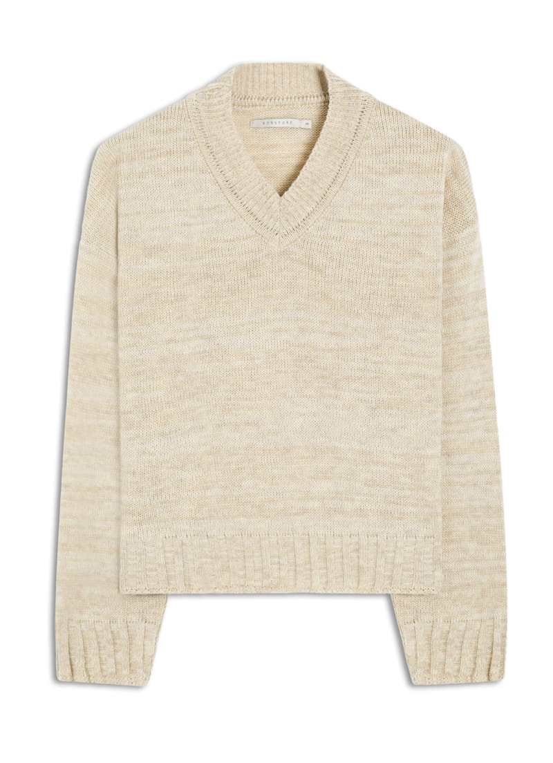 Tricot Pull Canelado Natural