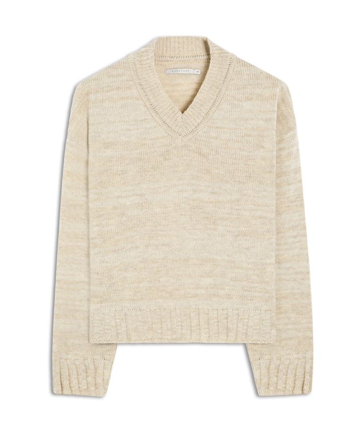 Tricot Pull Canelado Natural
