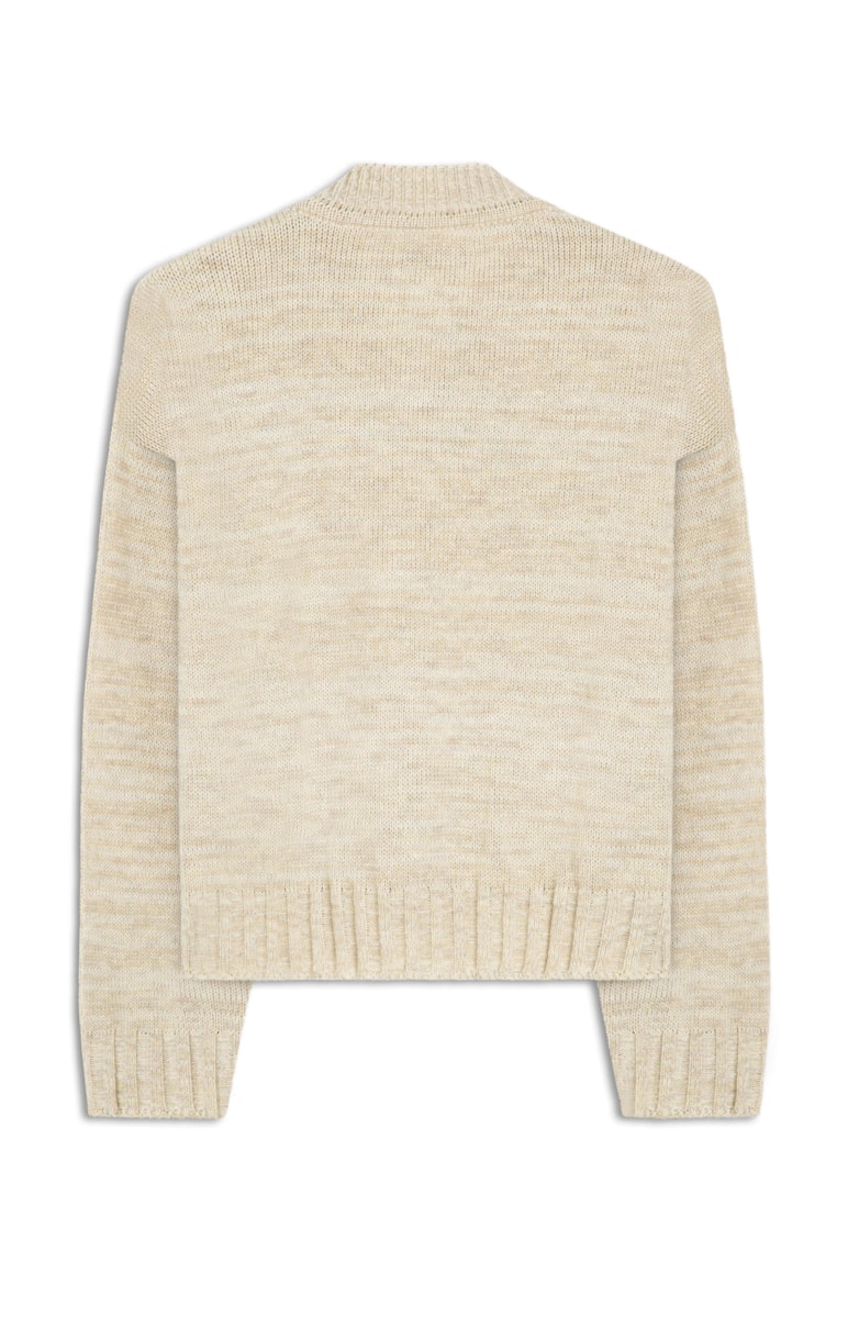 Tricot Pull Canelado Natural