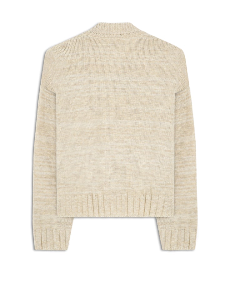 Tricot Pull Canelado Natural