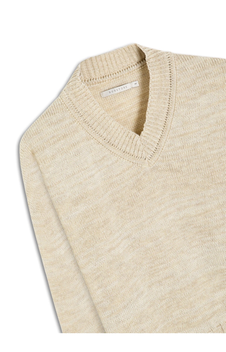 Tricot Pull Canelado Natural