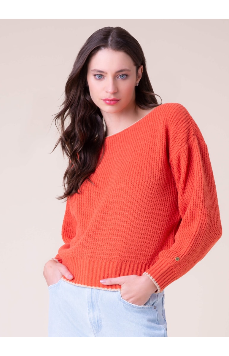 Tricot Pull Oversized Terra
