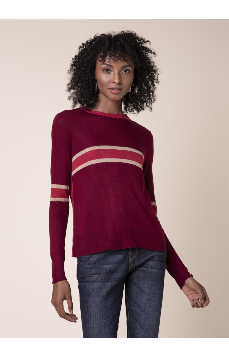 Tricot Tricolor Vermelho