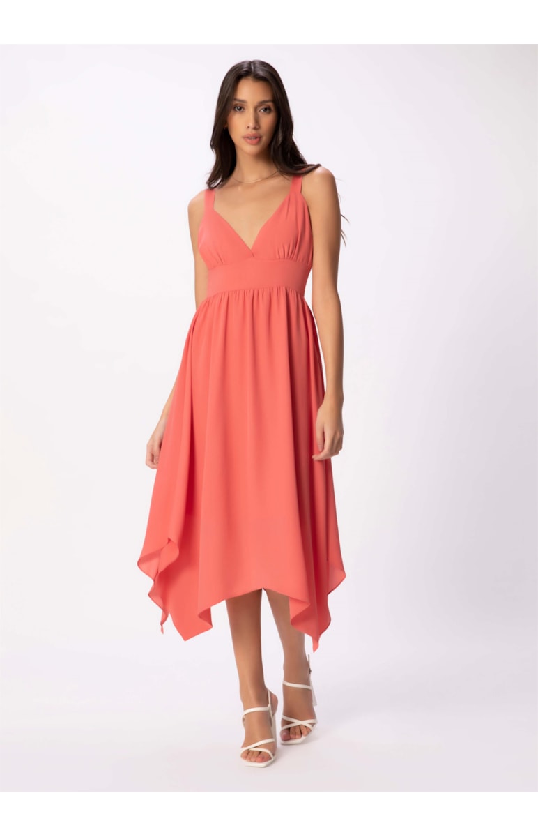 Vestido Air Light Midi Goiaba