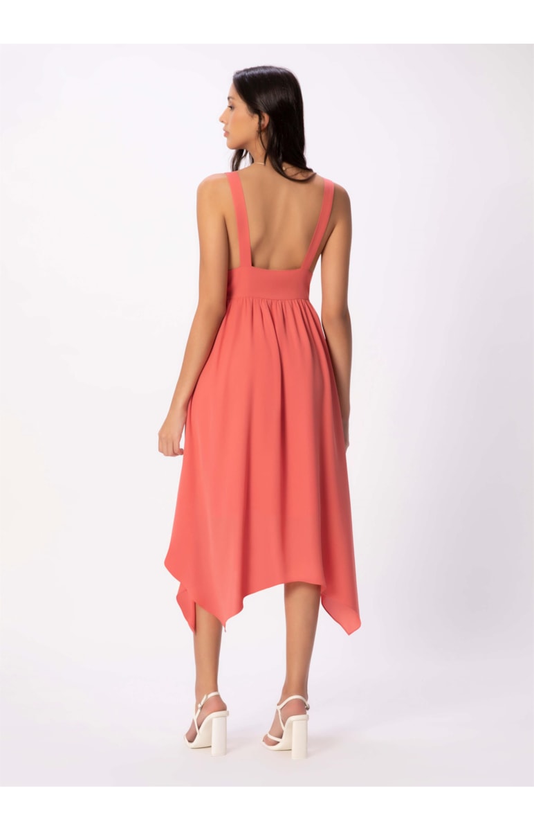 Vestido Air Light Midi Goiaba