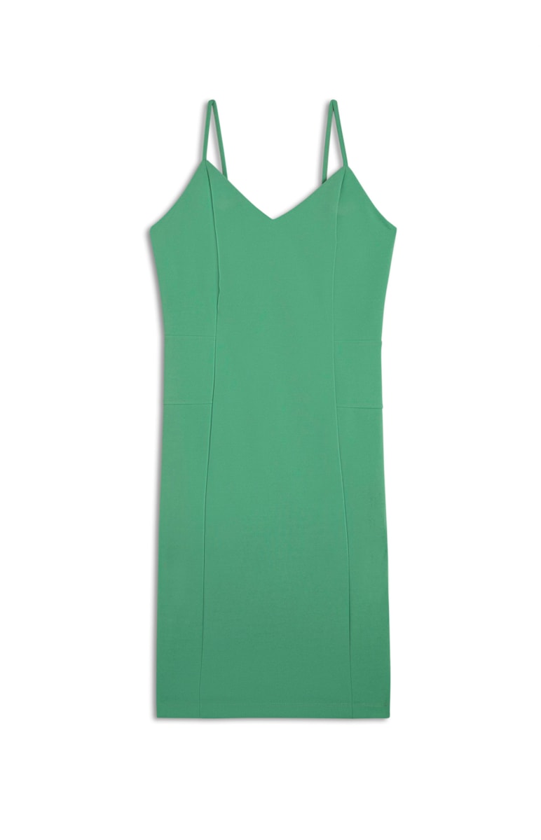 Vestido Alças Basic Pistache