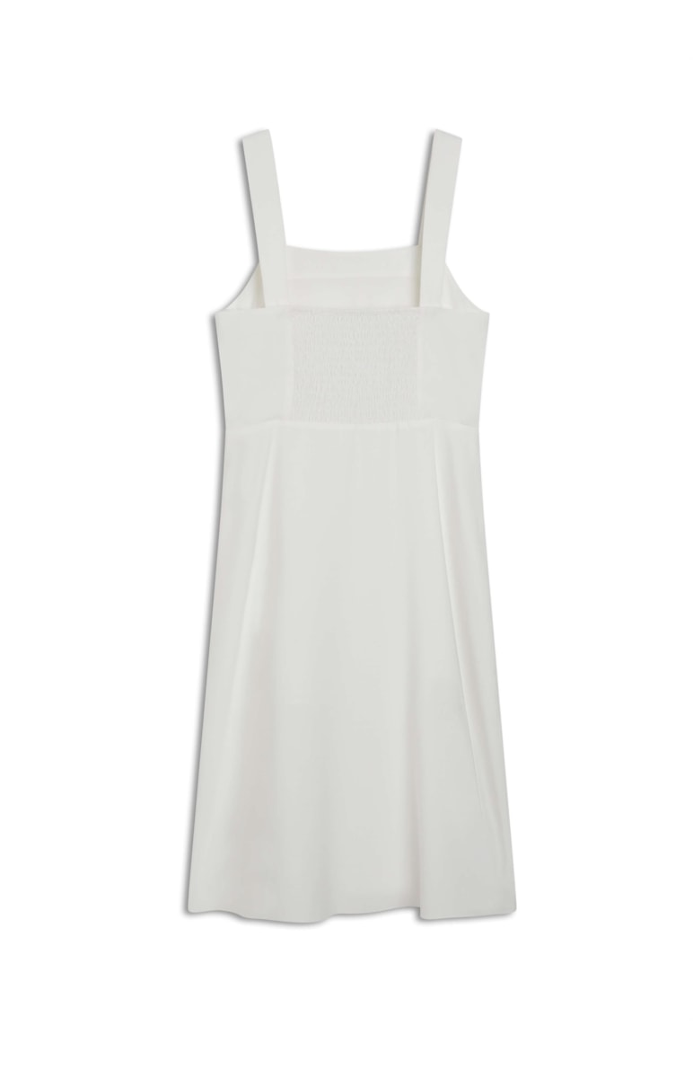 Vestido Alfa Visco Texture Off White