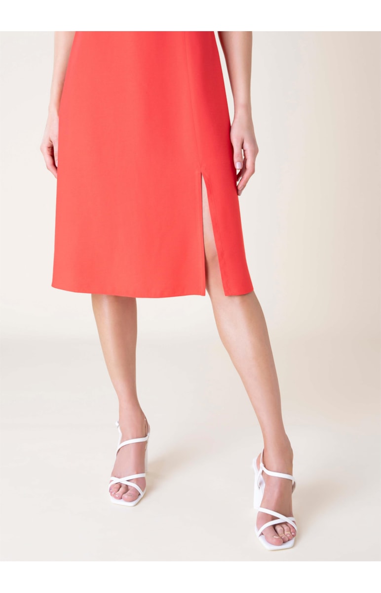 Vestido Alfa Visco Texture Vermelho