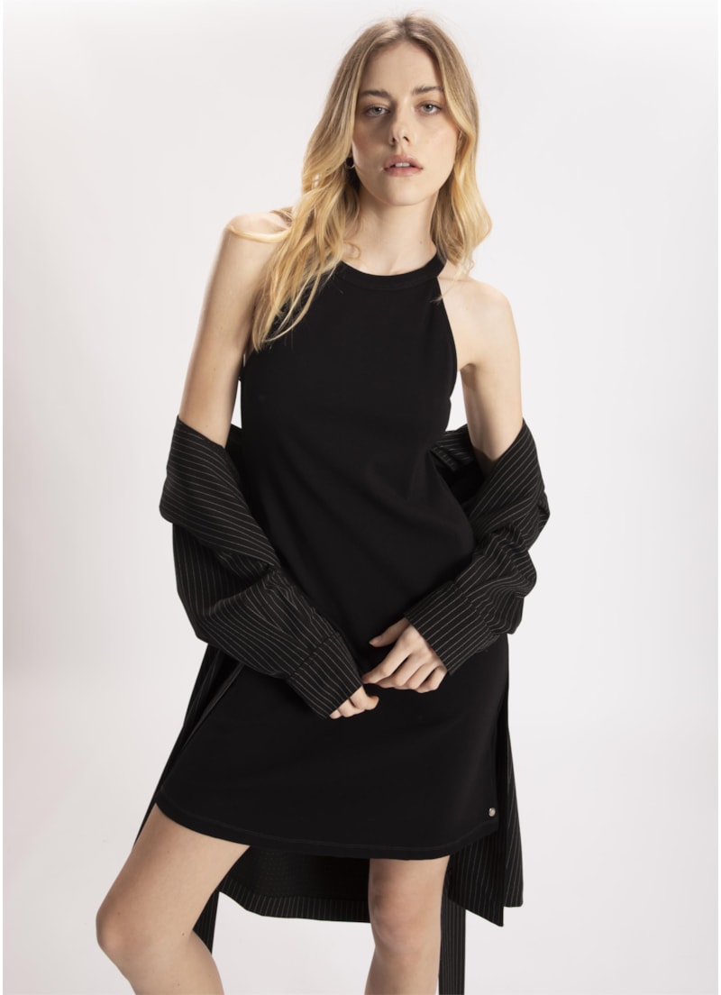 Vestido Bandage Cava Americana Preto