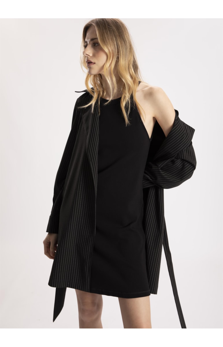 Vestido Bandage Cava Americana Preto