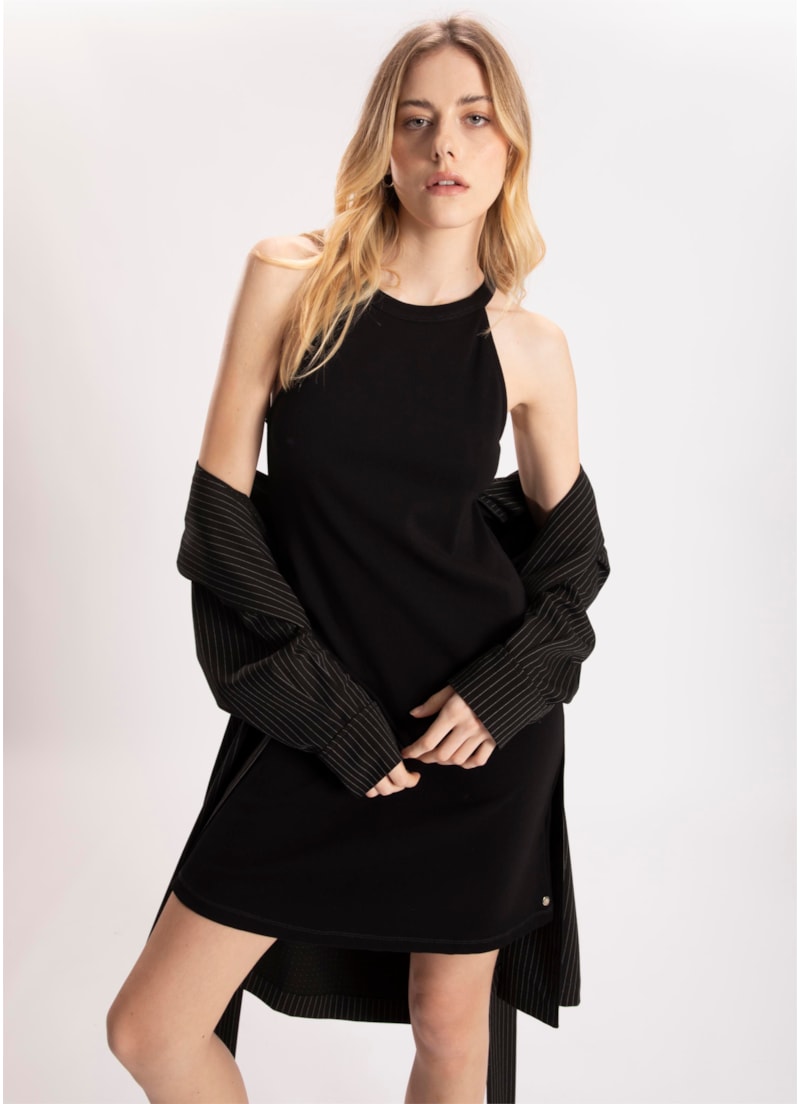 Vestido Bandage Cava Americana Preto