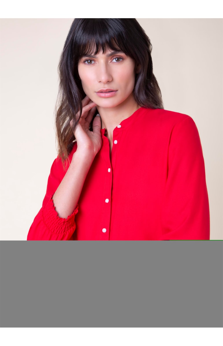 Vestido Bata Curto Vermelho
