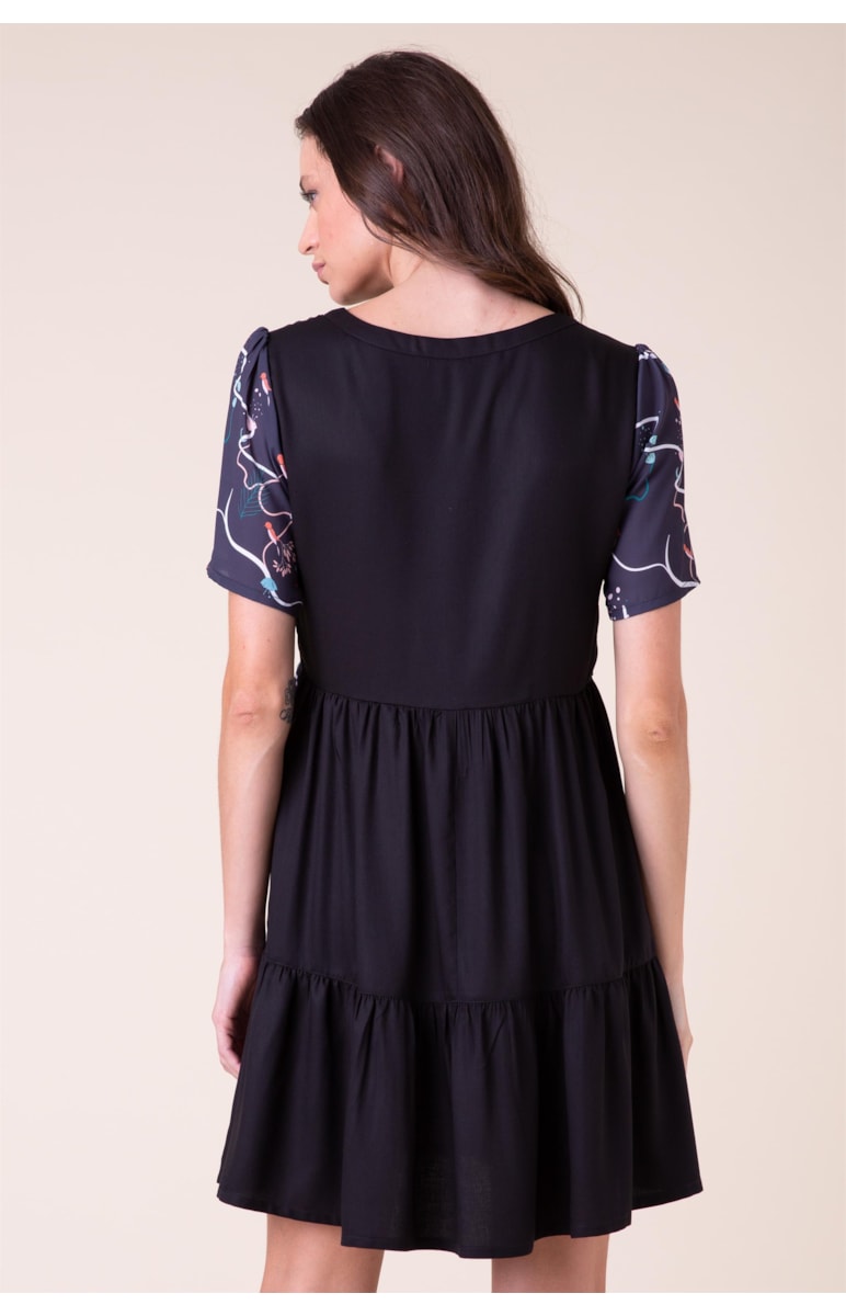 Vestido Birds Marinho