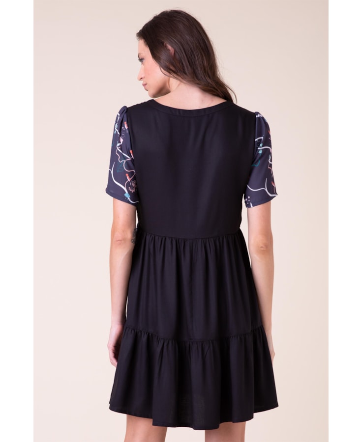 Vestido Birds Marinho