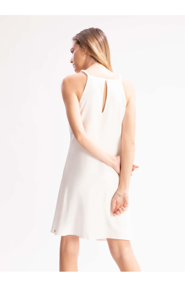 Vestido Boucle Off White