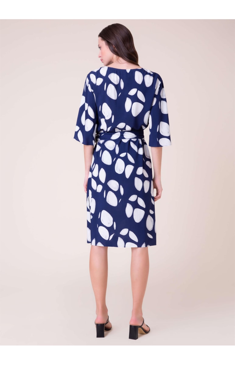 Vestido Camiseta Dots Marinho