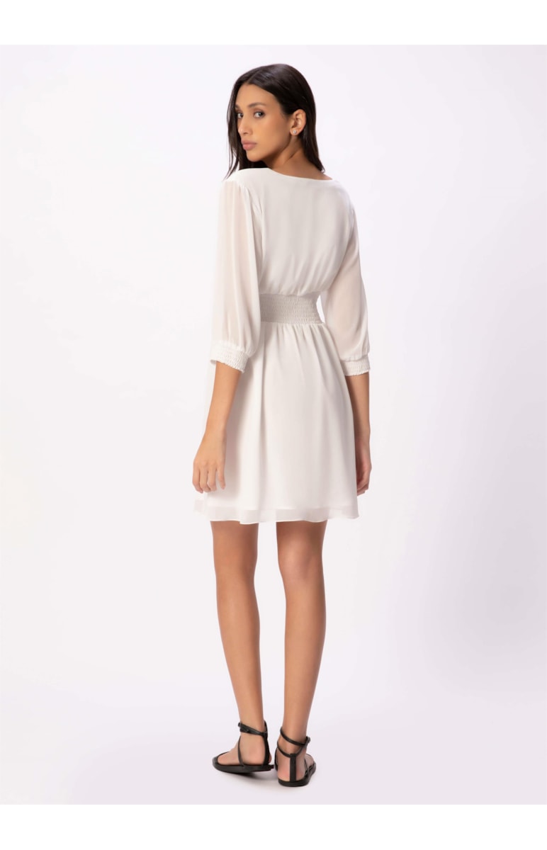 Vestido Chiffon Light Off White