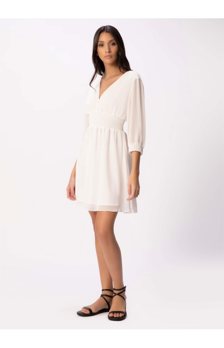 Vestido Chiffon Light Off White