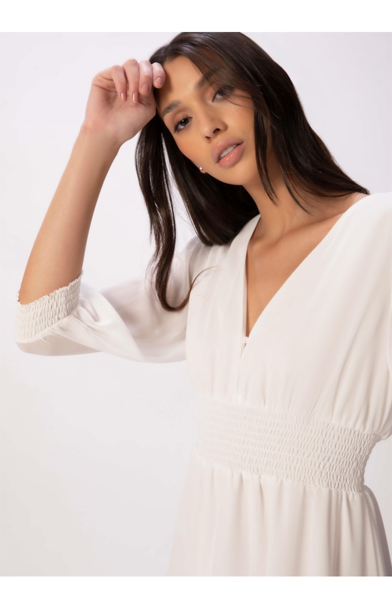 Vestido Chiffon Light Off White