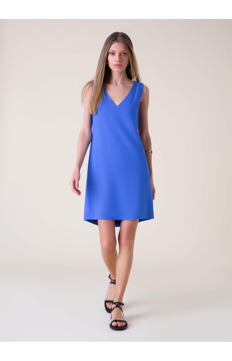 Vestido Constantine Recorte Royal